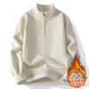 Men S Autumn Winter Fleece Thick Half Zip Pullover Sweatshirt