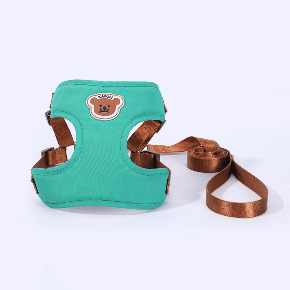 

Шлейка с поводком для средних собак - Удобная нагрудная шлейка для питомца, Прочный прогулочный поводок, Регулируемая посадка, Идеально подходит для ежедневных прогулок M зелёный