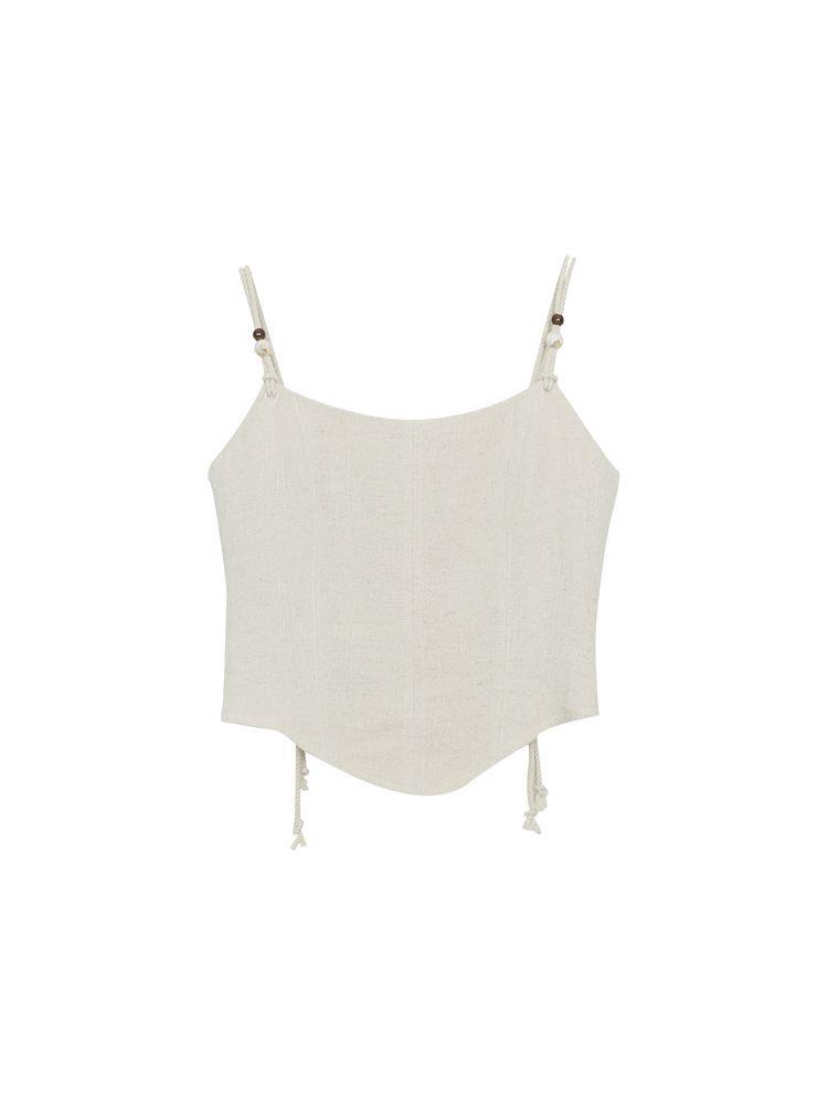 French-Style Women's Summer Camisole: Unique Sleeveless Top with Thai-Inspired Design