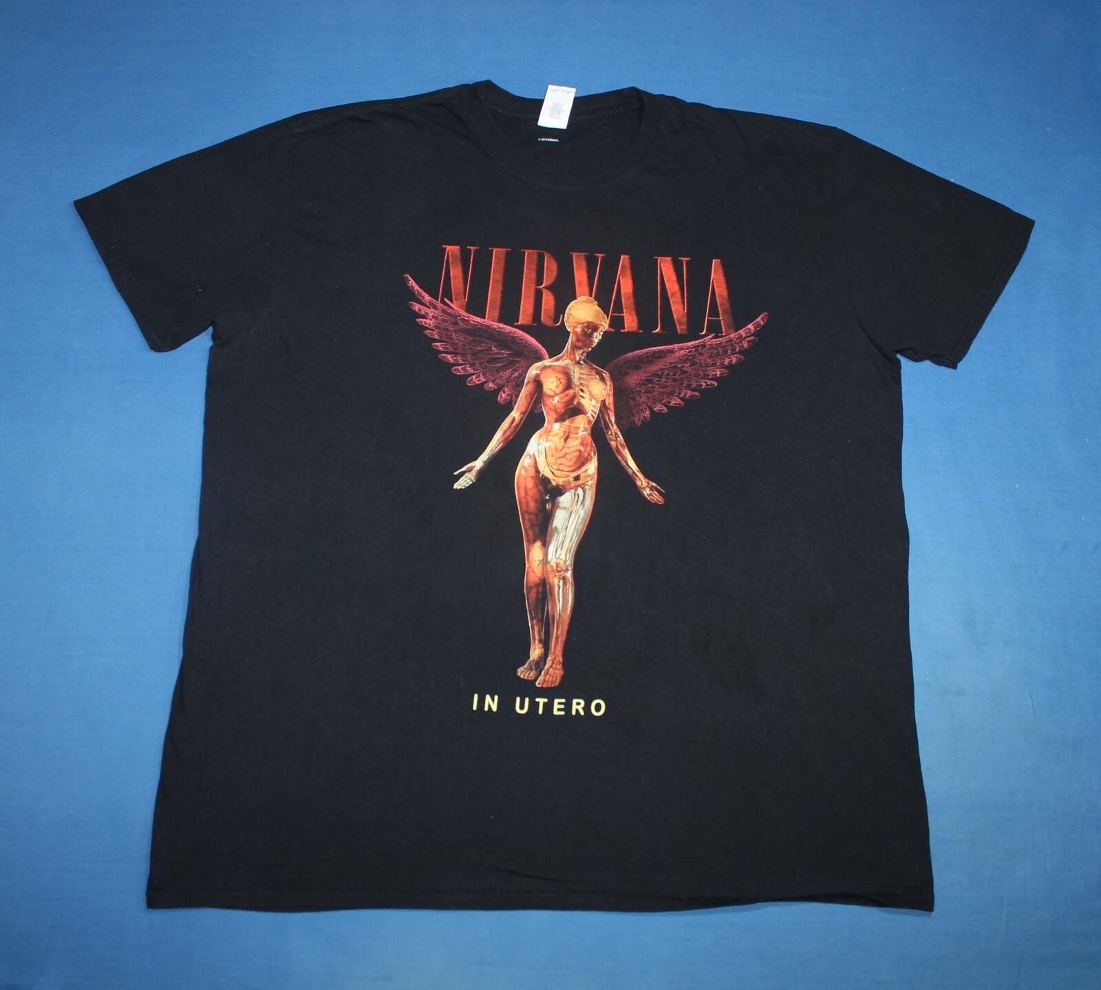 2019 Nirvana Shirt In Utero Grunge Band Men Tee 2XL S