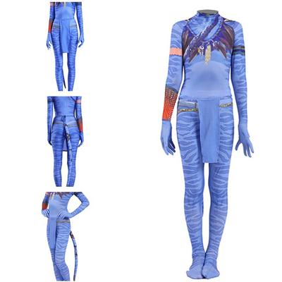 Avatar 2 Cosplay Kostume Film Jake Sully Neytiri Bodystuit Dragt Zentai Jumpsuits Halloween Fest Kostume Til Kvinder Mænd Piger Børn