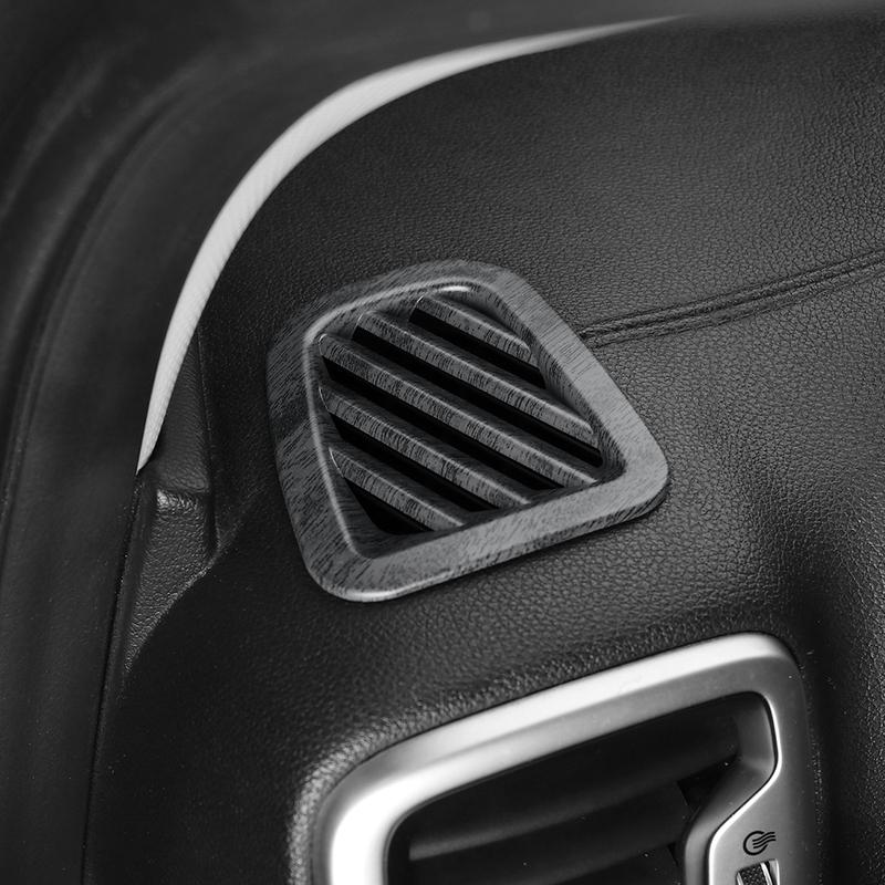 2Pcs LHD Front Upper Air Vent & Fuel Tank Lid Trim Frame Dashboard Interior Decor Accessories For Kia Sportage 2015-