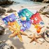 Custom Name Personalized Care Bears Print Beach Towel, for Trip Camping Beach Party Home Decor, Birthday Gift for Family & Friends