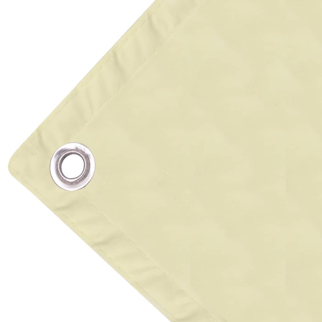 vidaXL Balkonsichtschutz Oxfordgewebe 90x400 cm Creme