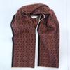 Męski ciepły kaszmirowy szalik dziergany żakardem w kratę na jesień i zimę