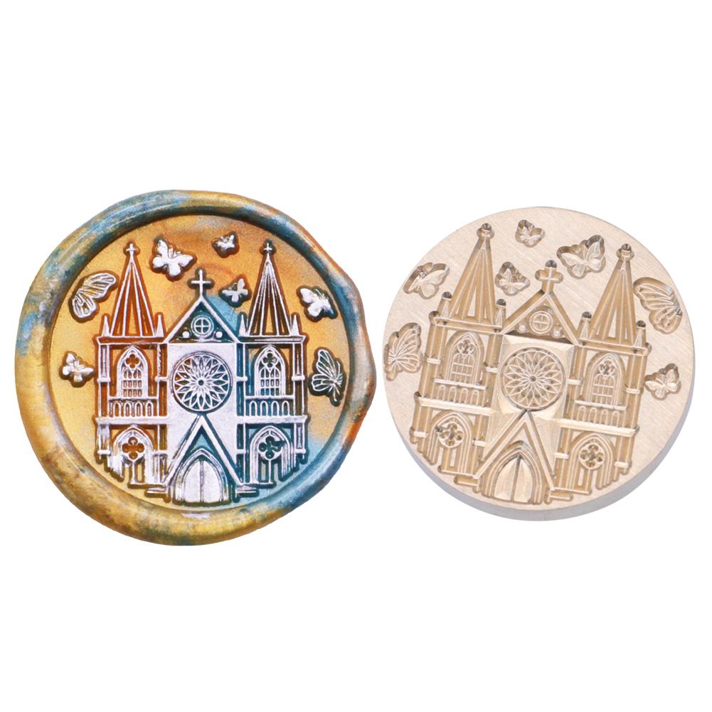 Medieval Castle Church Series Sealing Wax Stamp Head Wax Seal Stamp For Scrapbooking Wedding Cards Envelopes Gift Packaging