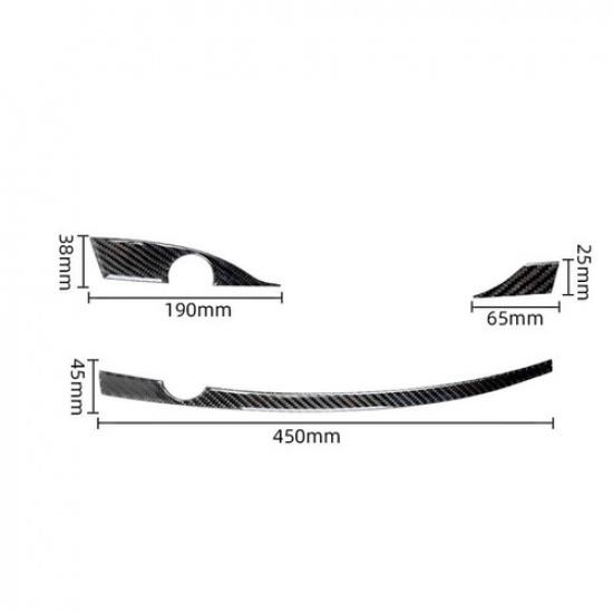 For Honda CRV CR-V 2015-2016 Carbon Fiber Dashboard Climate Control Trim TypeB