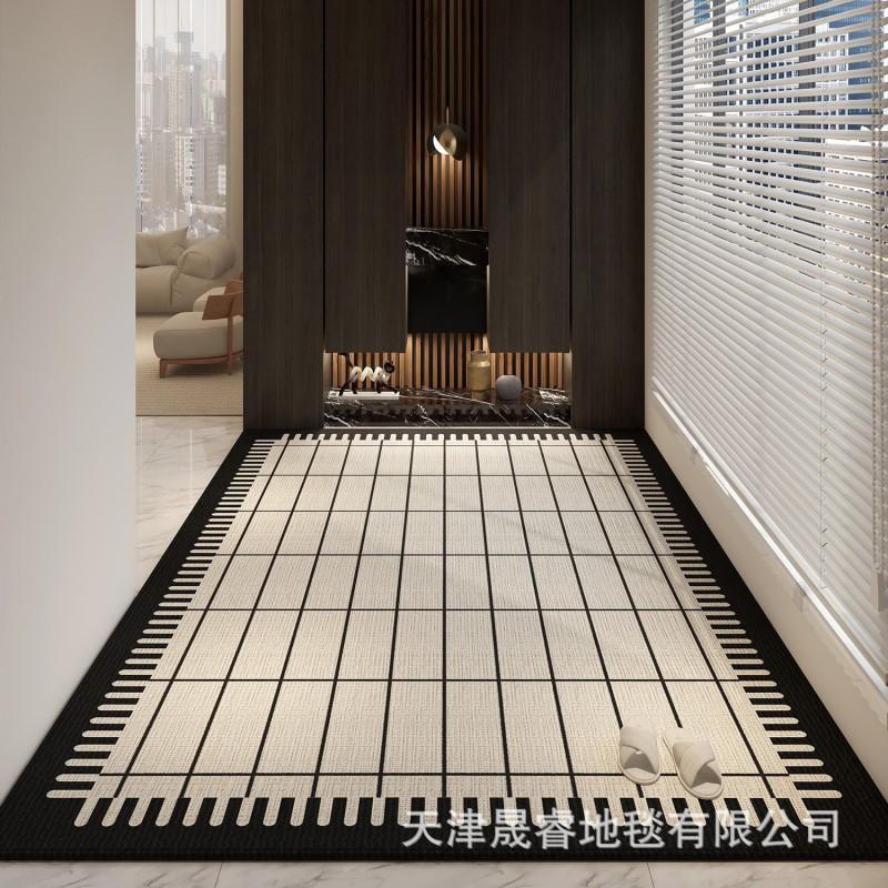 Modern Minimalist Entrance Door Mat Hallway Non-Slip Thick Floor Rug Easy Clean Nordic Style Multiple Sizes Colors