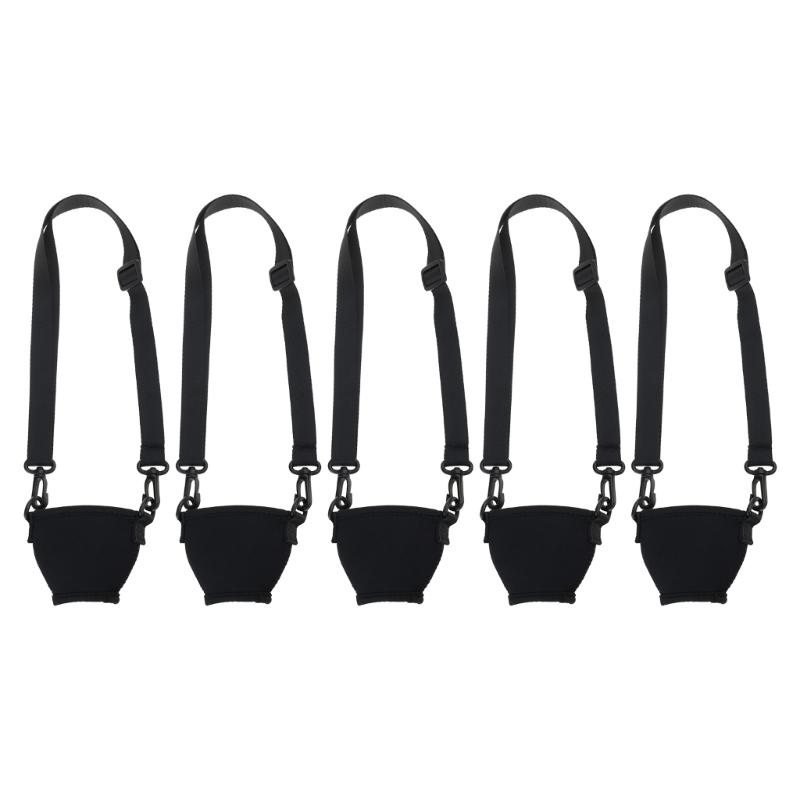 5Pcs Wine Glass Neck Holder Neoprene Sleeve Adjustable Wine Glass Lanyards Drink Holder with Neck Strap Easy To Use