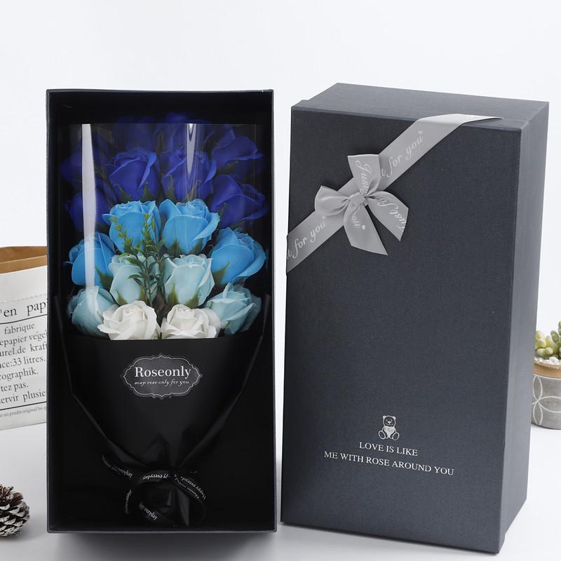 Kreatives 8. März Göttinnenfest Rosenseife Blumenstrauß Geschenkbox für Freund, Freundin, Ehefrau oder beste Freundin