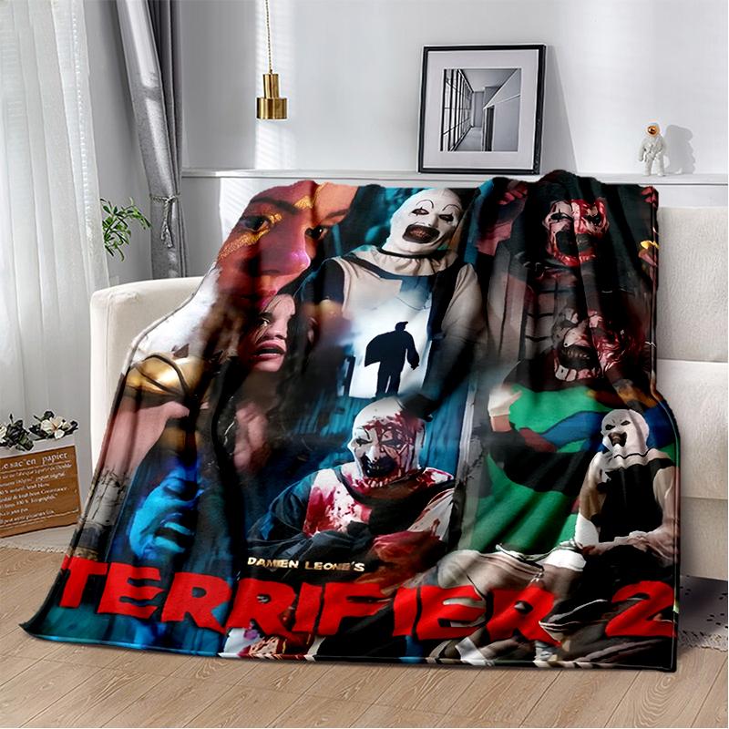 29 סגנונות טריפייר סרט אימה מתנת ליל כל הקדושים שמיכת קטיפה רכה, שמיכת פלנל לסלון חדר שינה מיטה ספה כיסוי