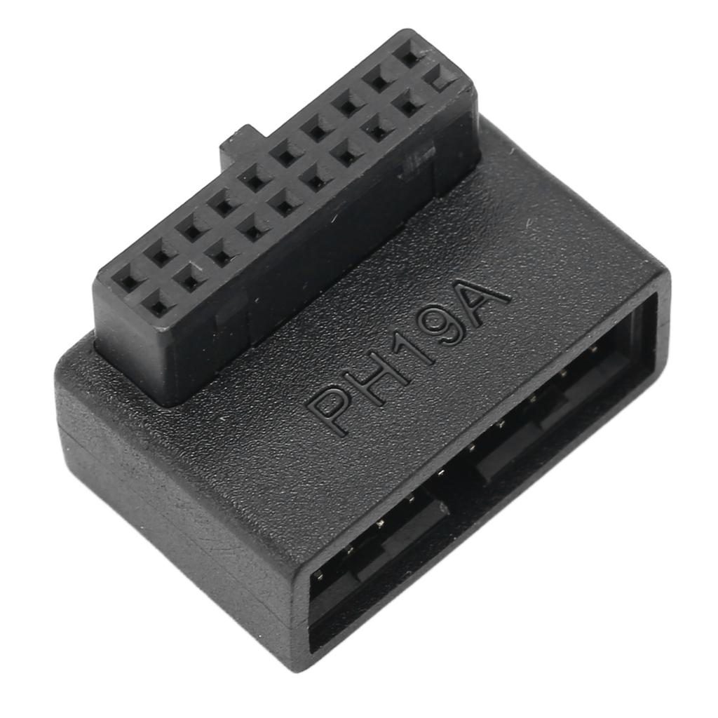 USB Front Panel Adapter Front Panel Socket 90 Degrees  Elbow USB3.0 19Pin To 20Pin Header Adapter for PC