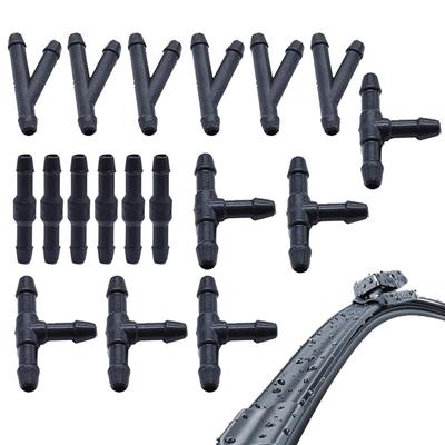 18 Stück Scheibenwaschschlauchverbinder, Scheibenwischerschlauch-Reparatursatz, Schlauchrohranschluss-Verteiler