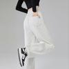 High-waisted Casual Sports Pants Spring and Autumnal New Style Girls' Sleeves Straight Narrow Version Floor Pants Small Design Trousers