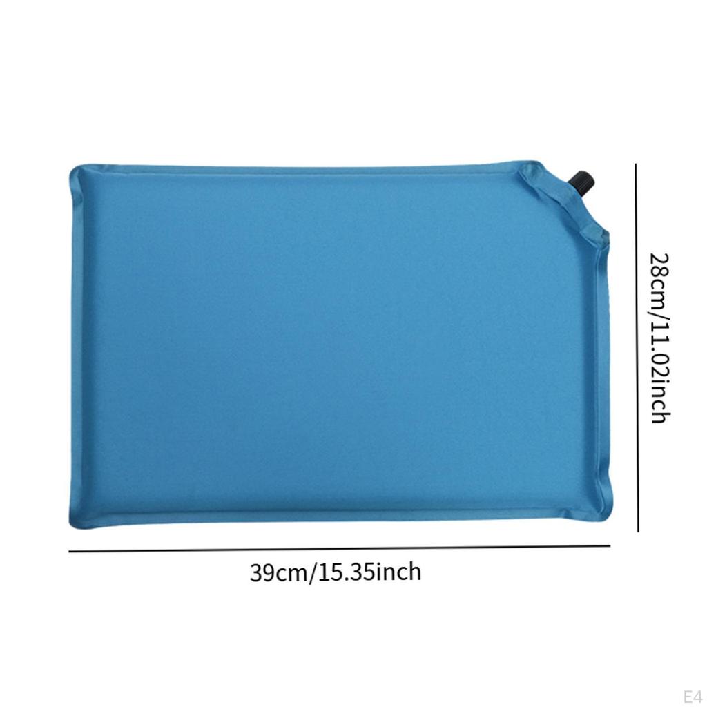 Pernă de scaun umplută cu aer pentru camping, funcție de umflare automată, pernă ușoară pentru birou și călătorii