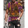 Mens Short Sleeve Crew Neck T-Shirt With Cartoon Digital Print Loose Fit Casual Wear