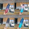 Modern Gradient Plastic Water Bottle With Large Capacity For Fitness And Outdoor Activities