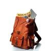Bag Men's Vintage Genuine Leather Rucksack Laptop Backpack Brown Travel New Real
