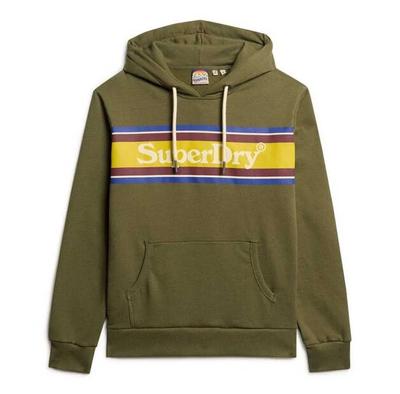 Superdry Venue Logo Stripe Relaxed Hoodie