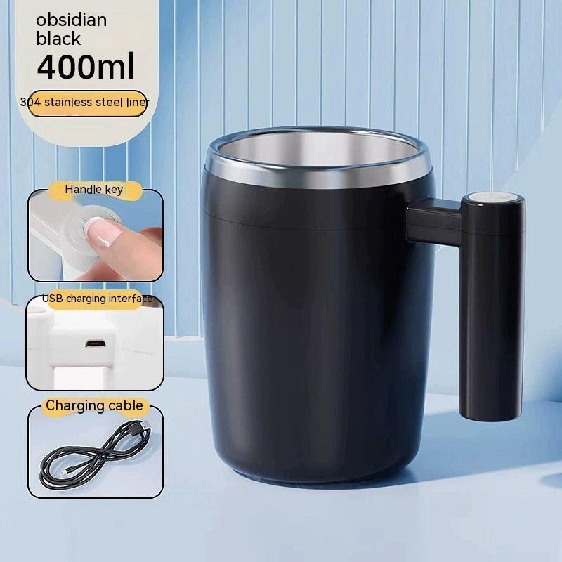 Self-stirring Cup Soy Milk Cup Coffee Cup Rechargeable Portable Shaker Milkshake Household Drinking Tool Milk Cup