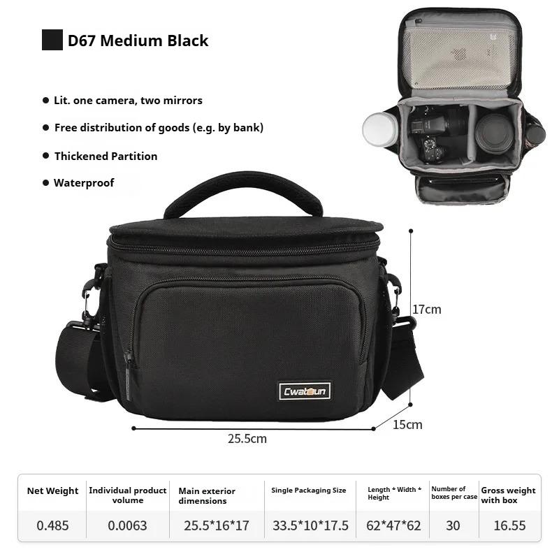 SLR Camera Bag Shoulder 900D Polyester Storage Bag Outdoor Lightweight Multi-Function Camera Bag