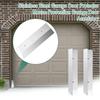2Pcs Garage Door Mouse Guard Stainless Steel L-shaped Baffle Seal Protectors Heavy Duty Rust Resistant Weatherproof Garage Door Seal Kit with Screws