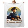 Needed Gifts American Urban Cowboy Romantic Western Movie Gifts Movie Fans Throw Blanket All Weather Soft Throw Blanket for Sofa