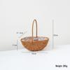 Handwoven Rattan Basket: Fruit, Picnic, Flower Tote for Festivals & Decor
