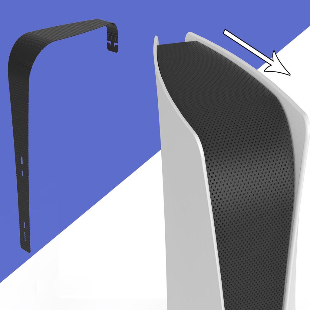 Netzschutznetz Flexible Staubabdeckung für PS5 Staubdichte Host Mittelleiste Kühlkörper Barriereabdeckung Gaming-Zubehör