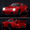 2026 Porsche 911 993 Modified Supercar Sounds  Light Pull Back Car Simulation Diecast  Toy Vehicle Alloy Collection Model Supercar Toy