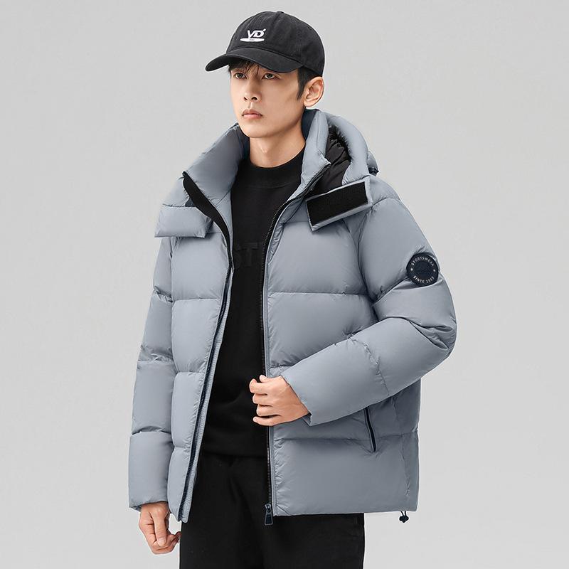 Winter New Down Jacket Men's Japanese Outdoor Thickened Warm White Duck Down Jacket Loose Hooded Men's Jacket