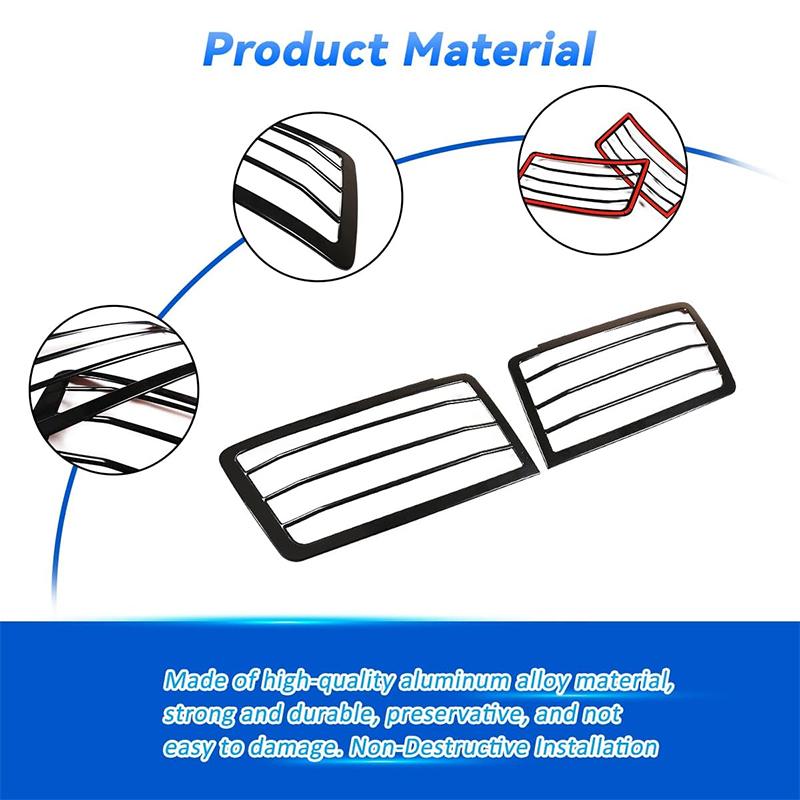 Stainless Car Headlight Lampshade Protection Net Cover Accessories For Land Rover Defender 90 110 130 2020-2025 Car Modification