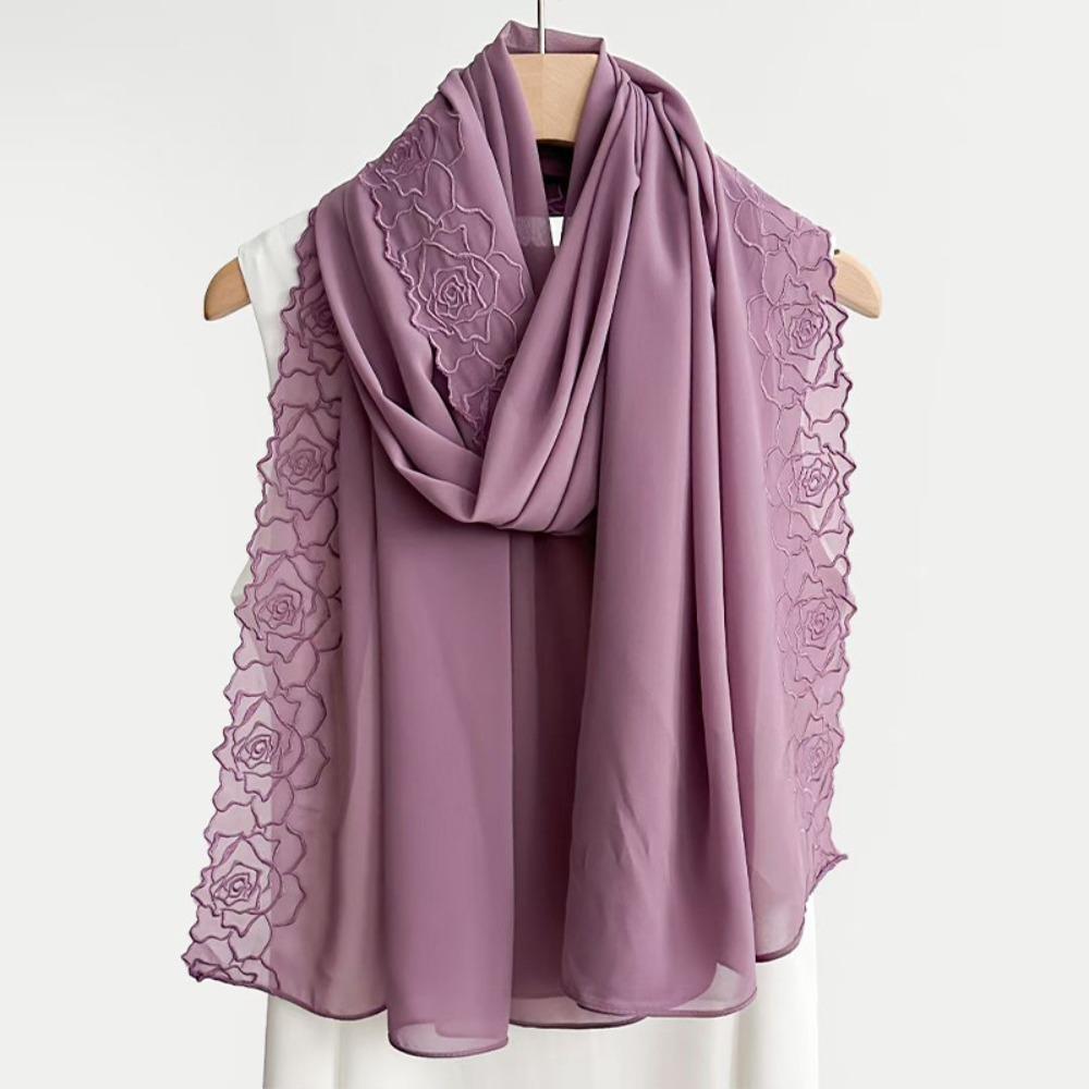 Elegant Headscarf Chiffon Hijab Scarf Versatile Women Turban  for Women