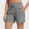 Women's Summer Loose Casual Solid Color Sports Shorts High Waisted Running Shorts With Pockets