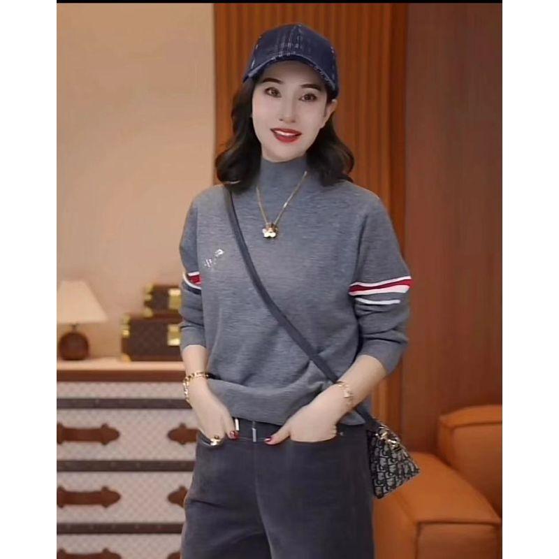 

Style New Arrival European Station Half Turtleneck Heattech Soft Wool Accessible Luxury High Fixed Soft Glutinous Knitting Outer Wear Underwear Shirt Grey 3XL