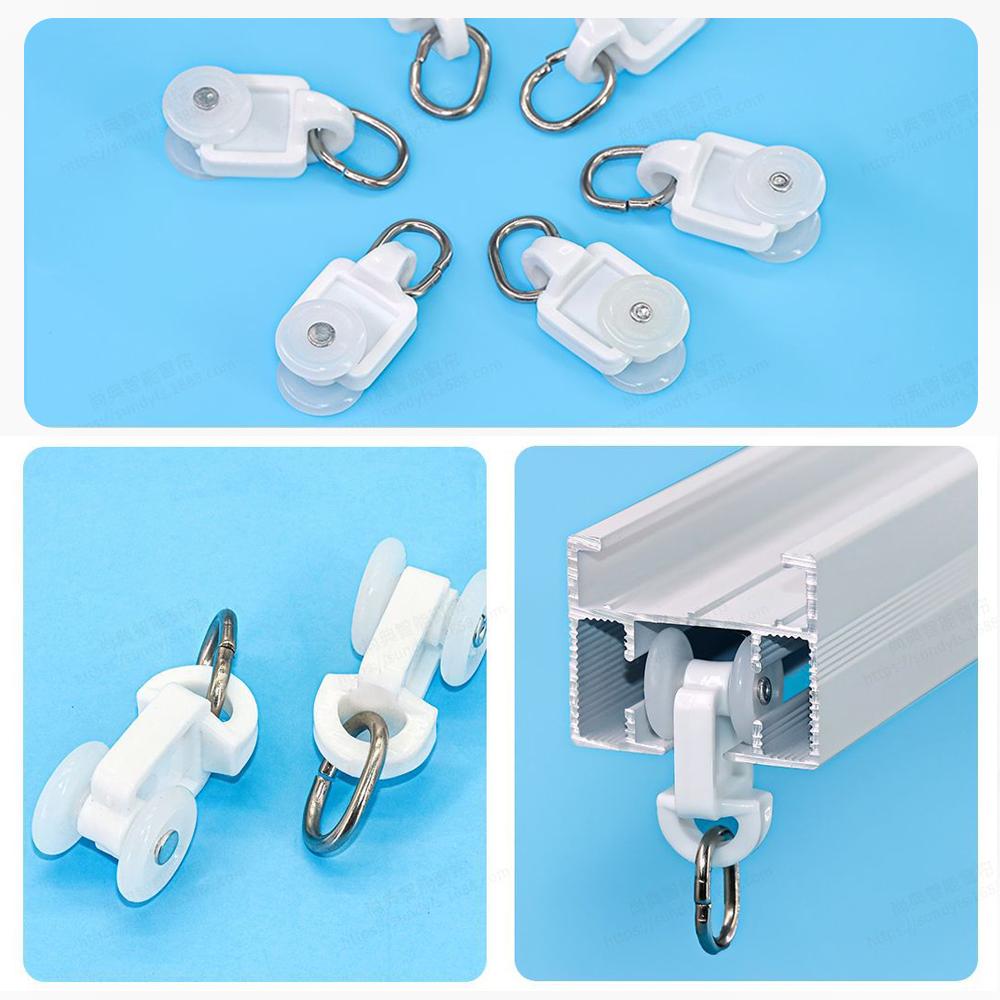 Smooth Curtain Runners General Smart Curtain Ring for Hook Electirc Curtain Track Automatic Curtain Jialisi Rail Accessories