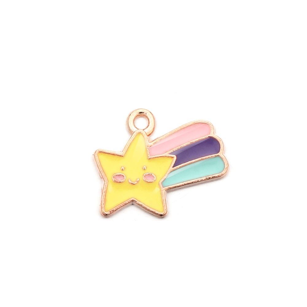 4Pcs/Lot Cute Cartoon Printing Connectes For Earrings Necklace Pendant Crafts DIY Jewelry Making Accessories