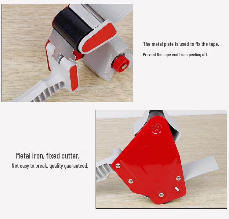 2-Inch Thickened Transparent Metal Tape Cutter and Sealer