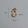 French Bamboo Joint Gold Letter Pendant Necklace - Retro Clavicle Chain Style for Women