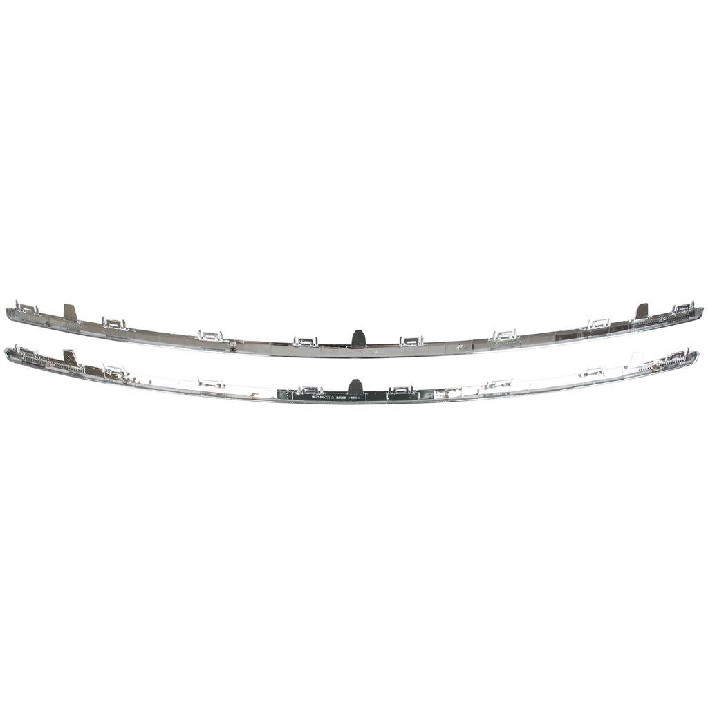 Peugeot 508 I 10-15 Mascherina Superiore e Mascherina Inferiore tra i Fari, Cromata, Set da 2 Pezzi