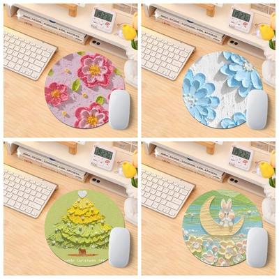 Rubber Mouse Pad Waterproof Computer Keyboard Pad Multipurpose Office Desk Pad  Office