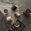 Hand-punched Ceramic Coffee Cup, Coarse Pottery Retro Japanese Mug, Creative Household Casual Cup, High-value Water Cup
