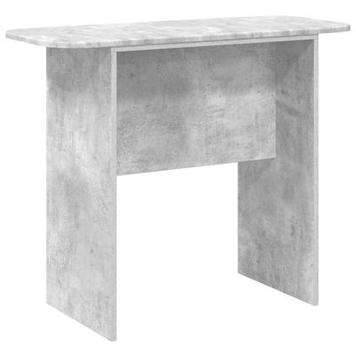 Console Table Concrete Grey 93 X 40 X 75 Cm Wood Based Material