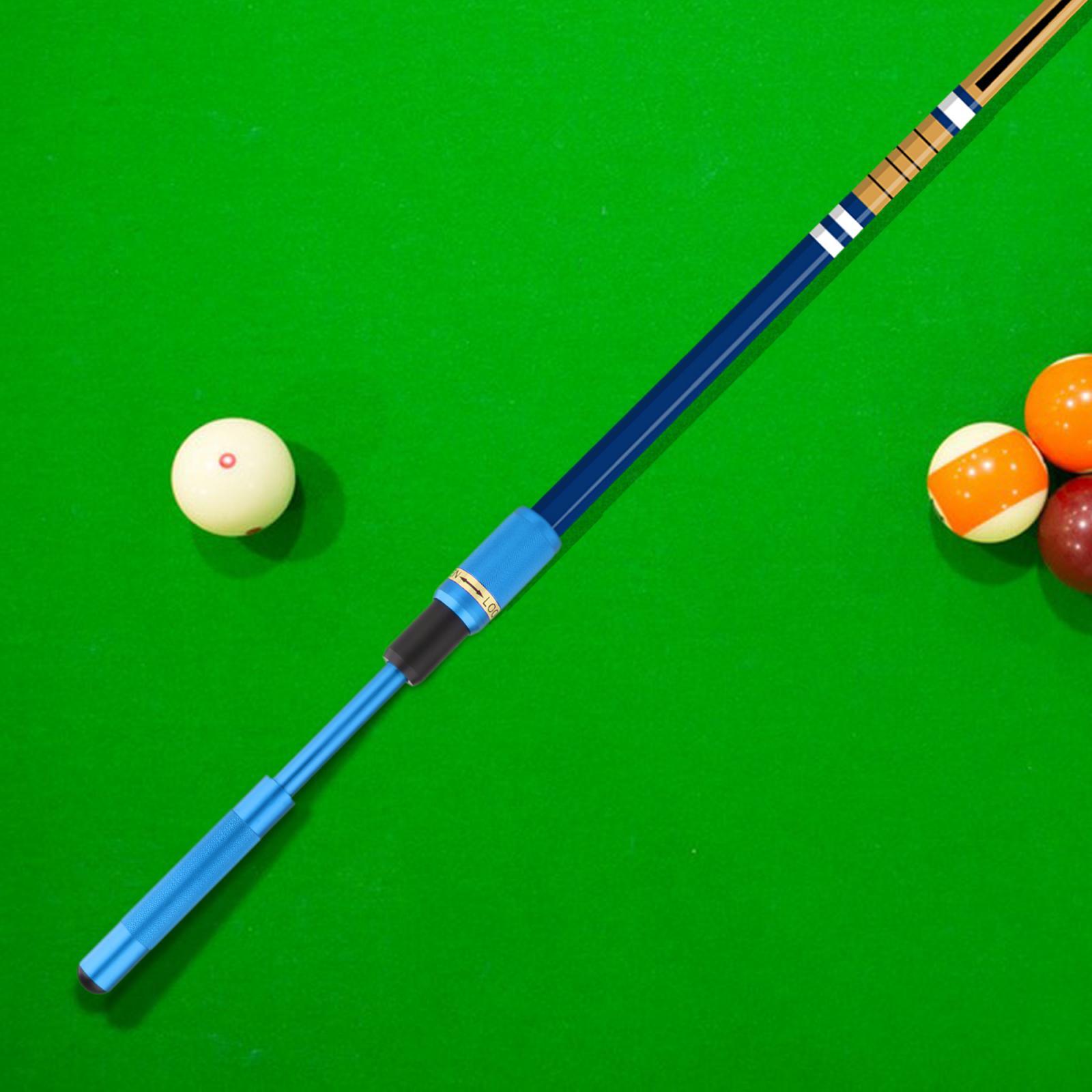 

Sturdy Pool Cue Extension Billiards Cue Extension Aluminum Alloy Lengthen Tools синий