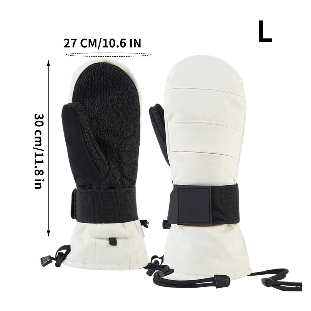 Winter Motorcycle Gloves Touchscreen Thermal Mittens with Wrist Guard Fleece Lined Snow Gloves for Men Winter Motorcycle Ski