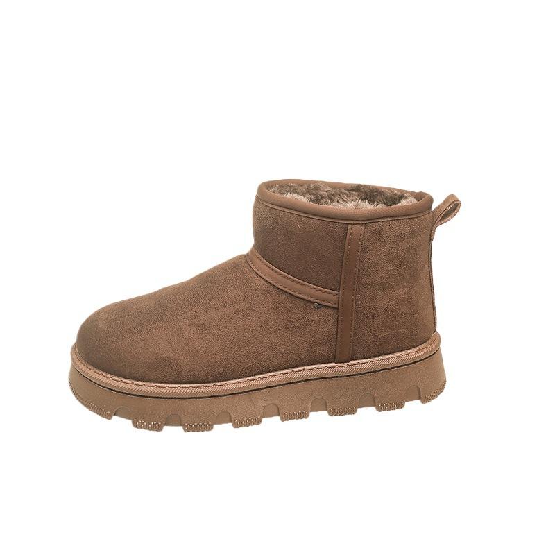 Winter New Snow Boots Thick-soled Velvet Thickened Bread Cotton Shoes European and American Foreign Trade Snow Boots