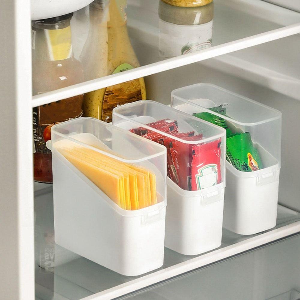 

Plastic Cheese Slices Organizer Flip-top Cheese Slice Holder for Kitchen прозрачный