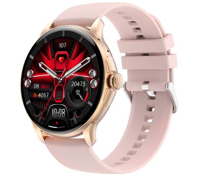 Smartwatch Rubicon Rncf35 Rose Gold And Pink Silicone/Rose Gold Strap