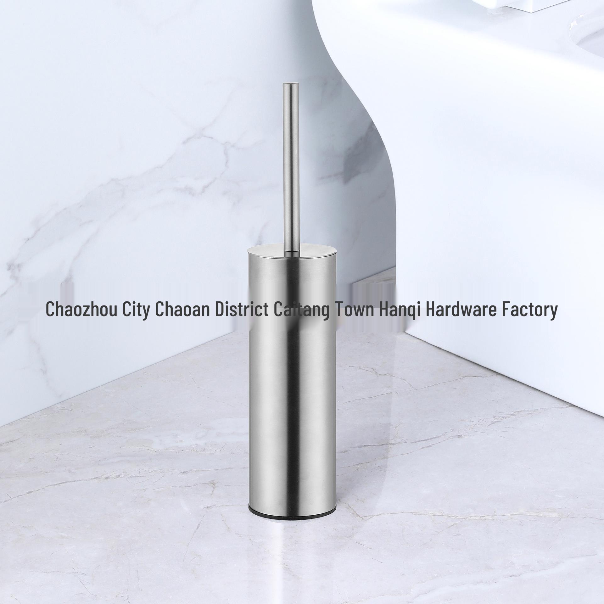 Stainless Steel Toilet Brush, Detachable & Washable, Wall-Mountable & Floor-Standing, Long Handle for Bathroom Use.