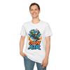 Alien Soccer Sci Fi Futuristic Space Athlete Header Unisex Softstyle T-Shirt